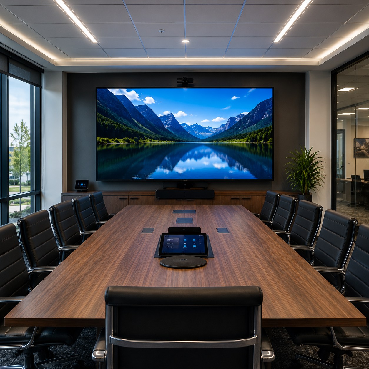 Commercial audio visual conference room